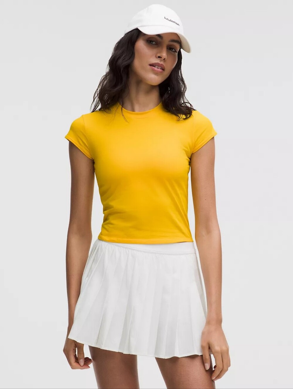 Lululemon Organic Cotton Baby Tee Shirt Maize Yellow Size Small